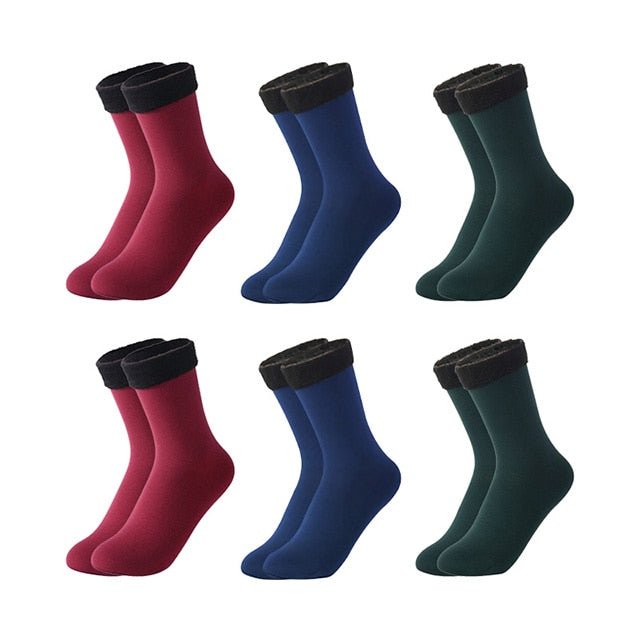Kit with 6 Pairs of Women's Thermal Socks