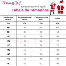 Carregar imagem no visualizador da galeria, Fantasia Papai Noel infantil + Acessórios 4 Pcs
