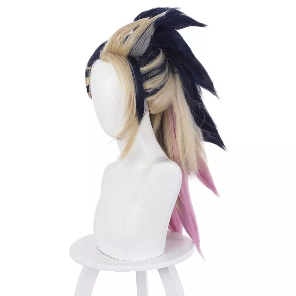 LOL KDA Akali Colorful Wig