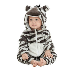 Fantasia Macacão Animais Zebra Infantil