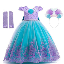 Upload image to gallery viewer, Princess Ariel Costume Dress, Super Deluxe + Accessories - Children's 
