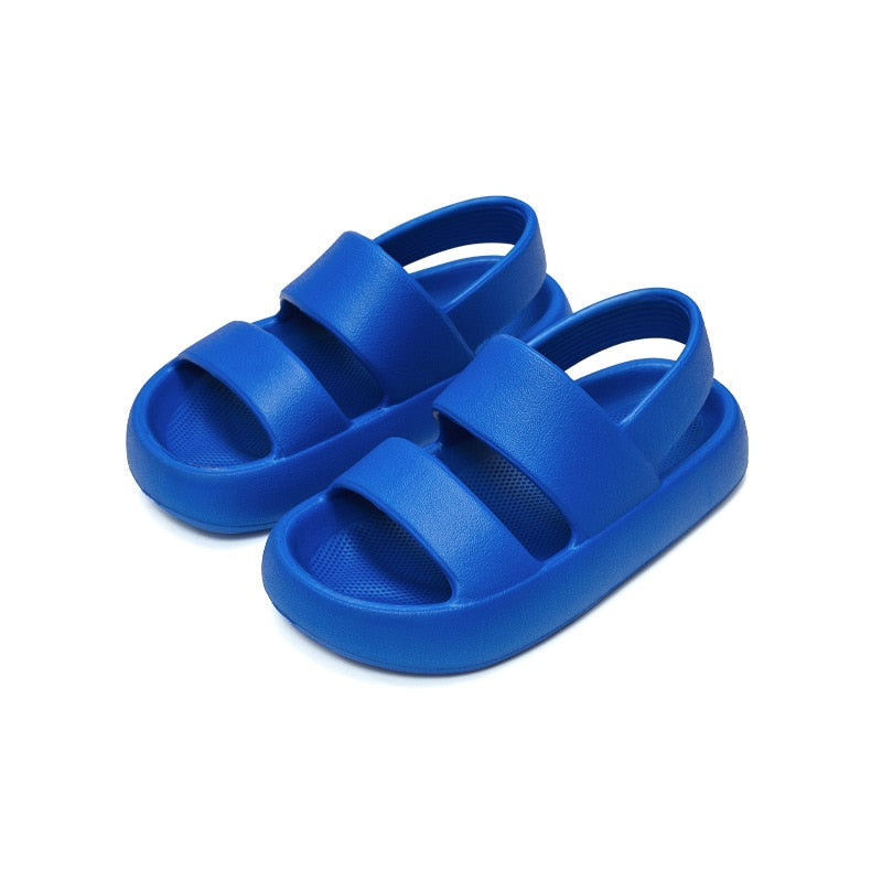 Kids sandal with non-slip EVA straps.