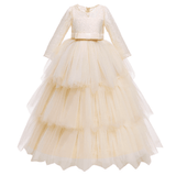Kids Lace Dress with Long Sleeves