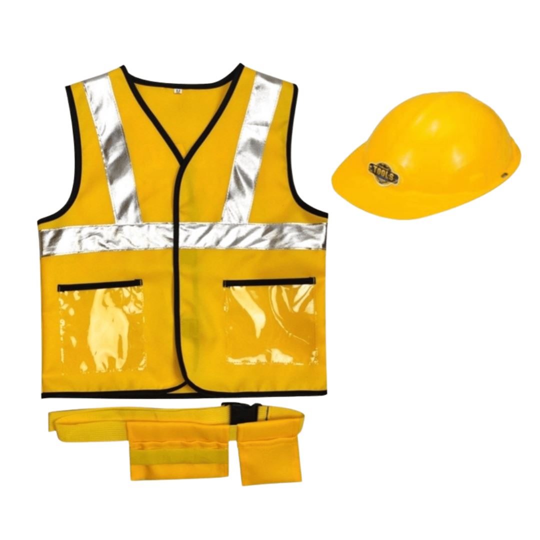 Kids Costume Professions Builder Vest with Accessories (Kids 2)
