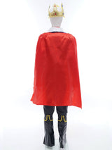 Blue Prince Costume: Cape, Crown, and Staff