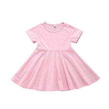 Carregar imagem no visualizador da galeria, Vestido Evasê Básico com Manga - Tamanhos de 2 a 7 anos
