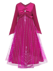 Vestido Fantasia Rainha do Gelo Rosa - Frozen 2