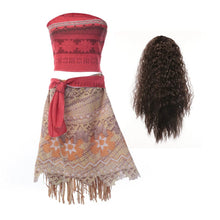 Upload image to gallery viewer, Luxury Princess Moana Costume with Wig 
