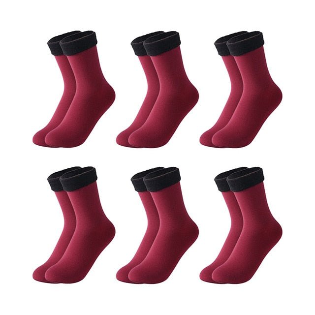 Kit with 6 Pairs of Women's Thermal Socks