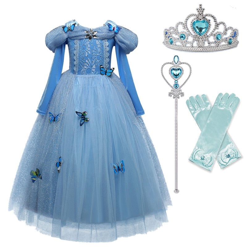 Cinderella Dress with Royal Ball Gown Sleeves