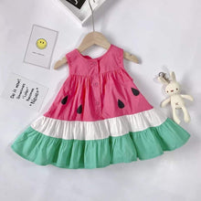 Carregar imagem no visualizador da galeria, Vestido Delicious Melancia - Tamanhos de 18 meses a 6 anos
