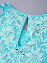 Carregar imagem no visualizador da galeria, Vestido de Renda Rosa Sem Mangas Infantil
