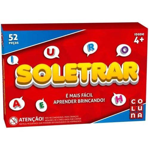 Jogo Educativo - Soletrando com 52 peças