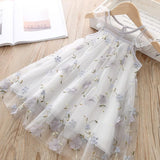Princess Dress with Floral Embroidery