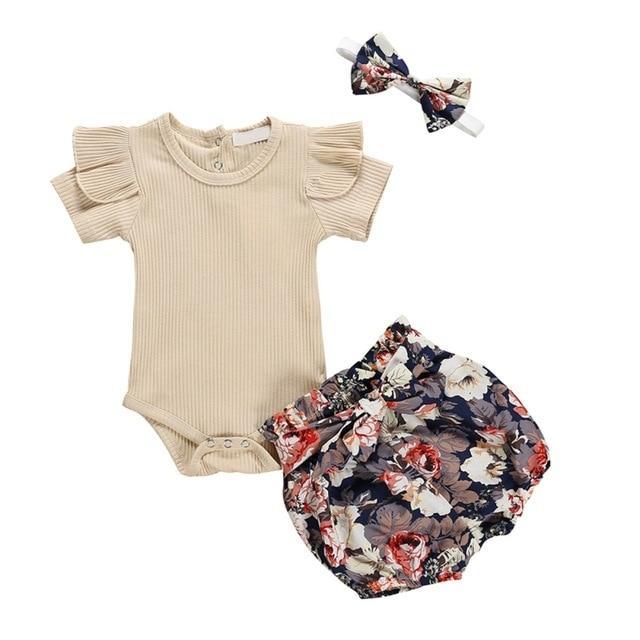 Conjunto Body + Shorts Florido - Tamanhos de 0 a 2 anos