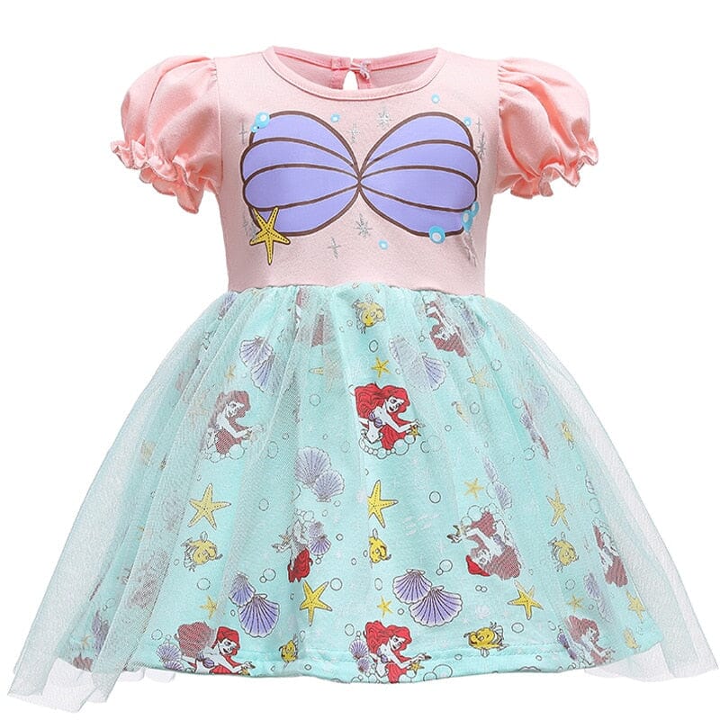 Ariel Princess Pink Dress for Children 