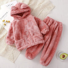 Carregar imagem no visualizador da galeria, Conjunto de Pijama Infantil  #Inverno com Capuz | Tam: 9 meses - 5 anos
