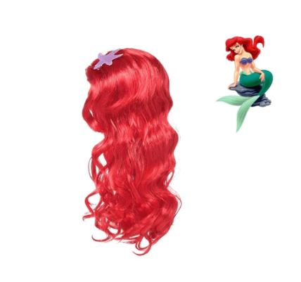 Princess Ariel Costume Dress, Super Deluxe, + Accessories with Wig – Kids