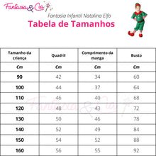 Carregar imagem no visualizador da galeria, Fantasia Infantil Natalina Elfo + Acessórios
