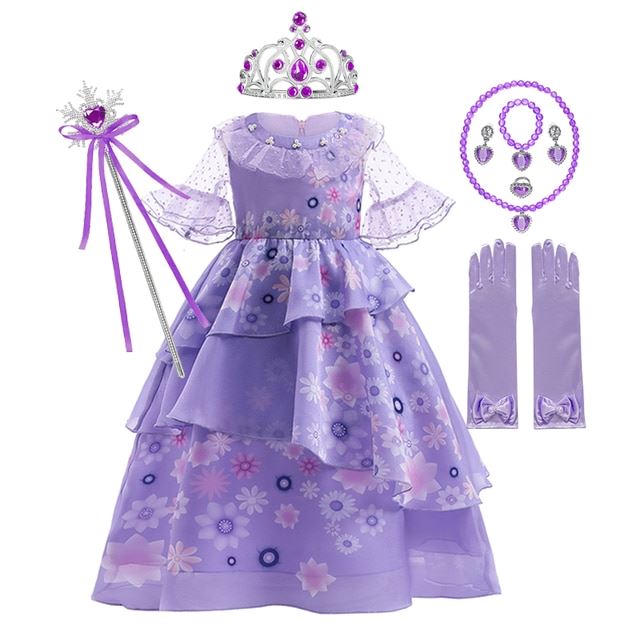 Isabela Madrigal Encanto Costume Dress – Full Set