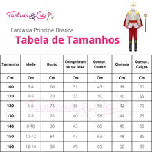 Carregar imagem no visualizador da galeria, Fantasia Principe Branca Capa Coroa e Cajado
