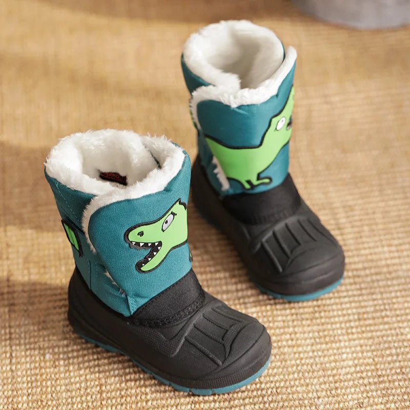 Kids booties with plush lining.
