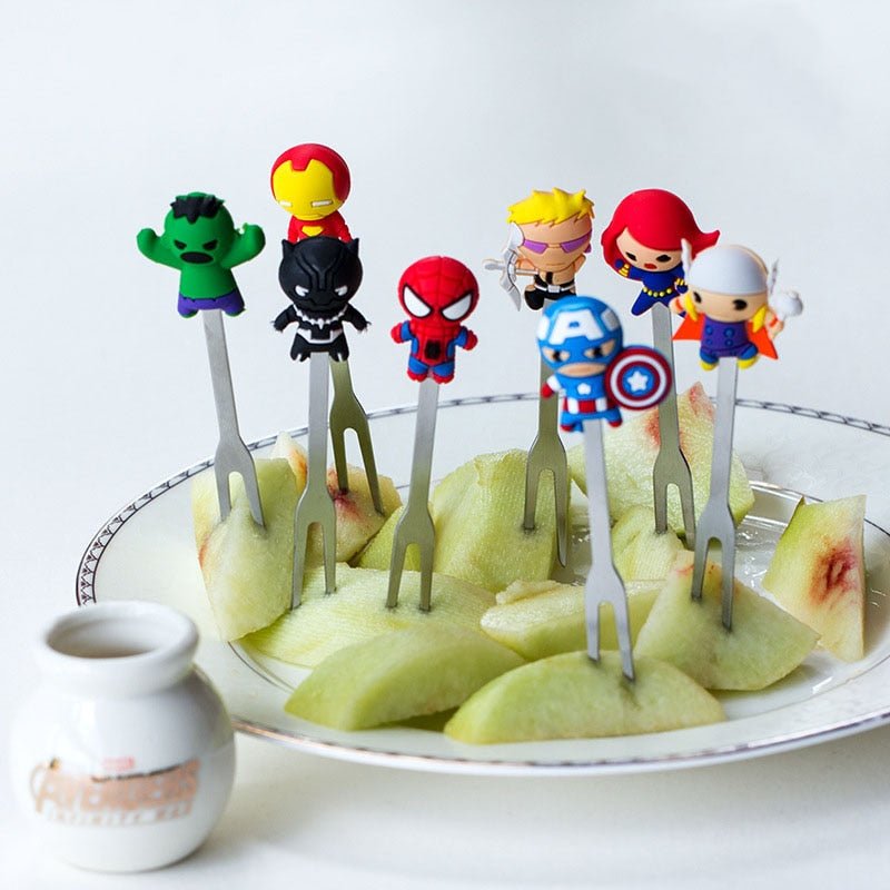 Surprise Lunchbox Kit for Kids: Superhero Forks