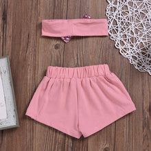 Carregar imagem no visualizador da galeria, Conjunto Paetês Shorts + Faixa  - Tamanhos 0 a 2 anos

