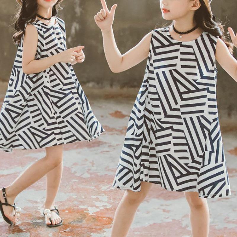 Irregular Striped Dress