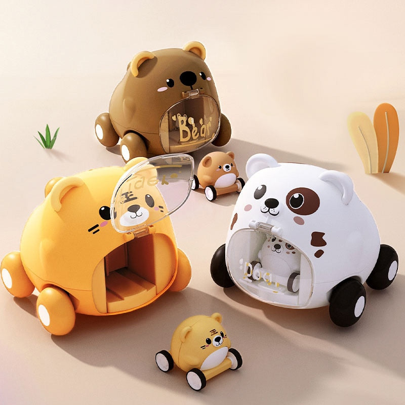 Montessori Mini Bear Catapult Vehicle for Kids