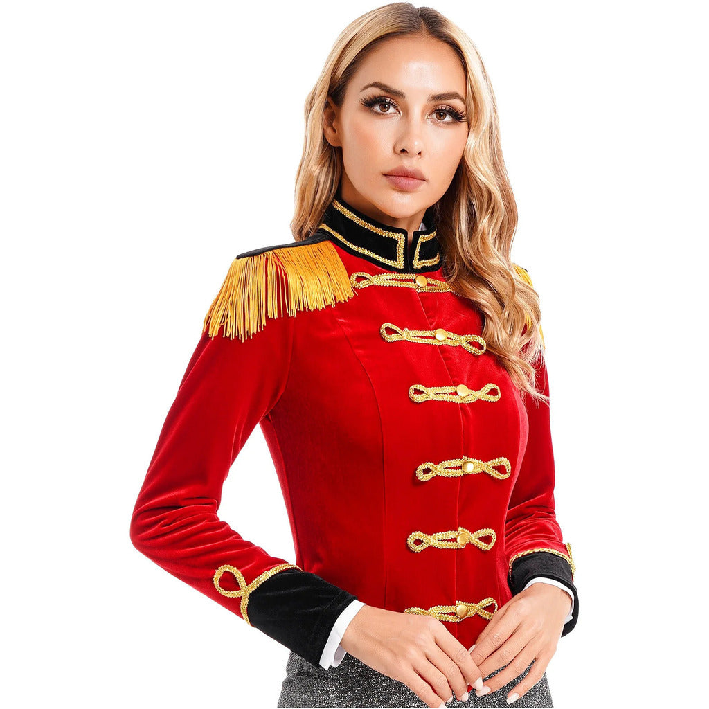 Women's Ringmaster Circus Jacket with Long Sleeves