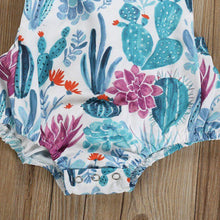 Carregar imagem no visualizador da galeria, Body Floral Cactos com Laço - Tamanhos de 0 a 2 anos
