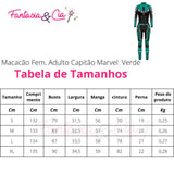 Women's Captain Marvel Green Jumpsuit – Adult Cosplay
