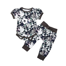 Carregar imagem no visualizador da galeria, Conjuntinho Body Manga Curta Floral - Tamanhos de 0 a 24 meses
