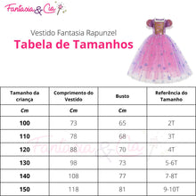 Carregar imagem no visualizador da galeria, Vestido Fantasia Rapunzel Super Luxo + Acessórios
