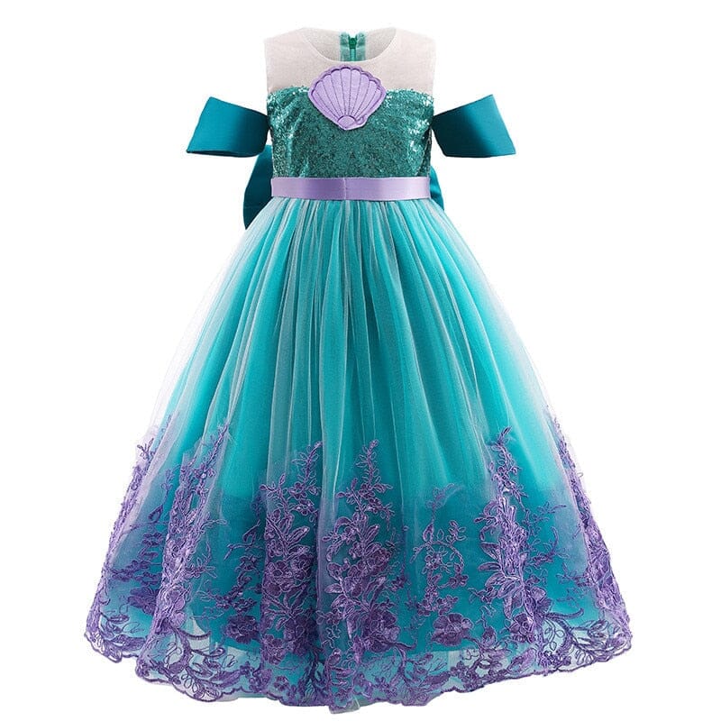 Fantasia Vestido Princesa Ariel Luxo - Infantil