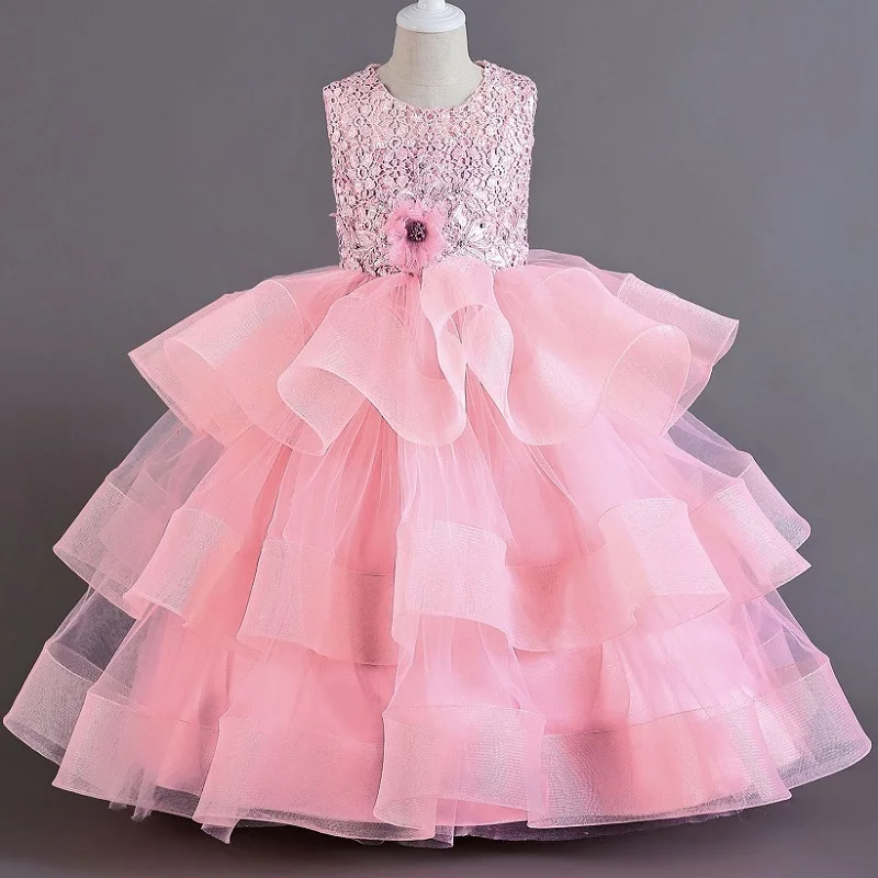 Embroidered Princess Dress for Kids