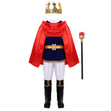 Costume: Blue King, Cape, Crown, and Staff