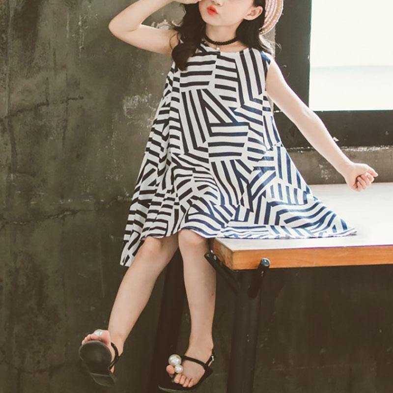 Irregular Striped Dress