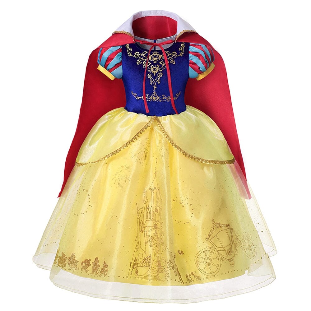 Vestido Fantasia Branca de Neve Luxo