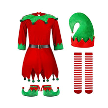 Carregar imagem no visualizador da galeria, Fantasia infantil Natalina Elfo Vermelho

