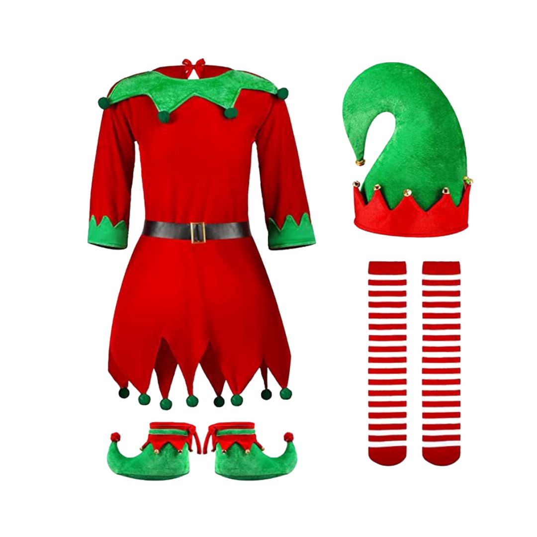 Kids Christmas Costume – Red Elf