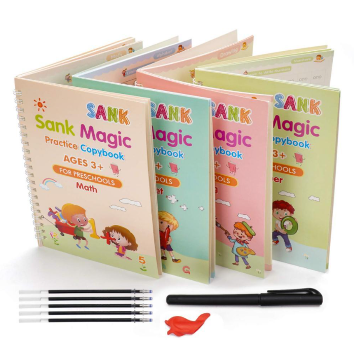 Fun Calligraphy Notebooks – Kit with 4 notebooks + Free Gift