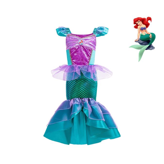 Vestido Fantasia Infantil Sereia Ariel