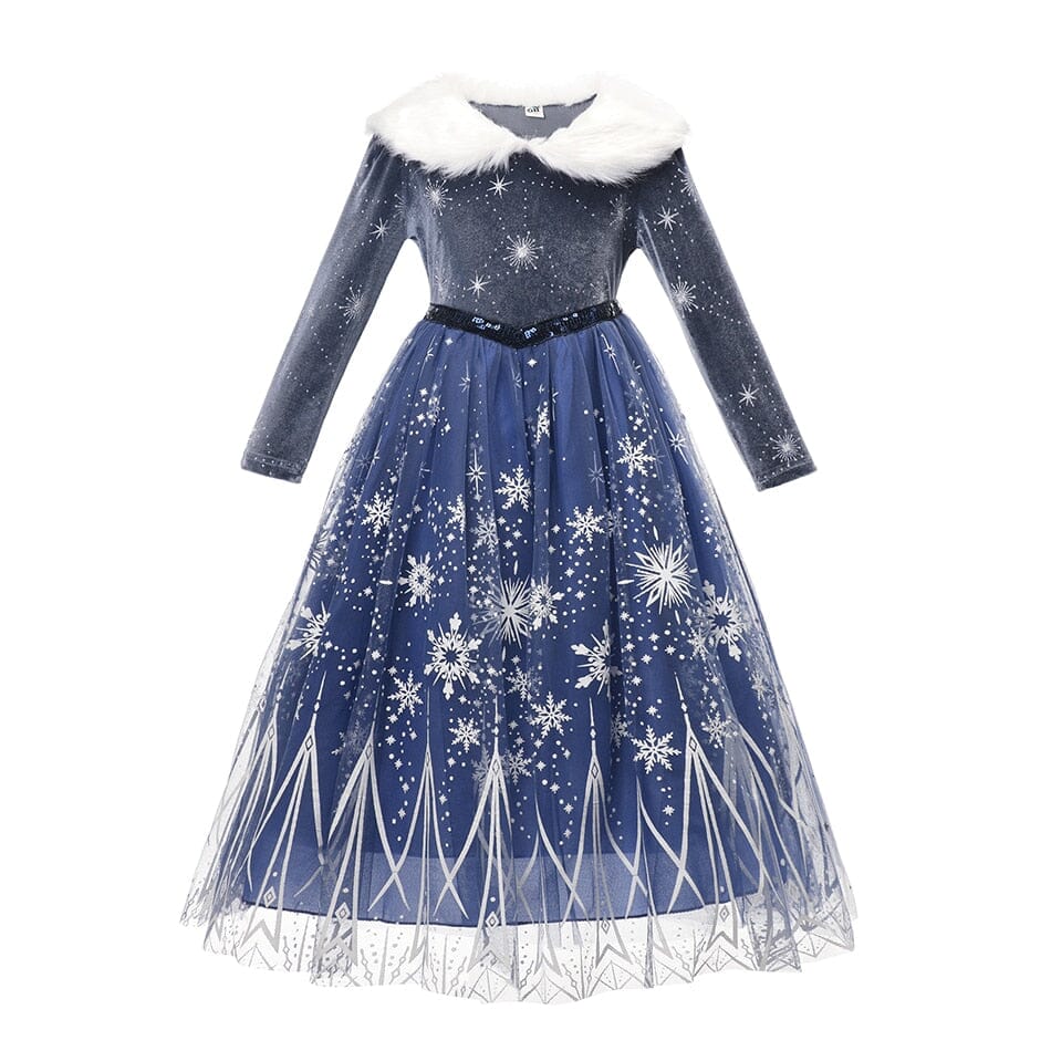 Vestido Fantasia Frozen Luxo - Rainha do Gelo