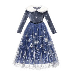 Vestido Fantasia Frozen Luxo - Rainha do Gelo