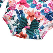 Carregar imagem no visualizador da galeria, Body Floral com Faixa - Tamanhos de 0 a 2 anos
