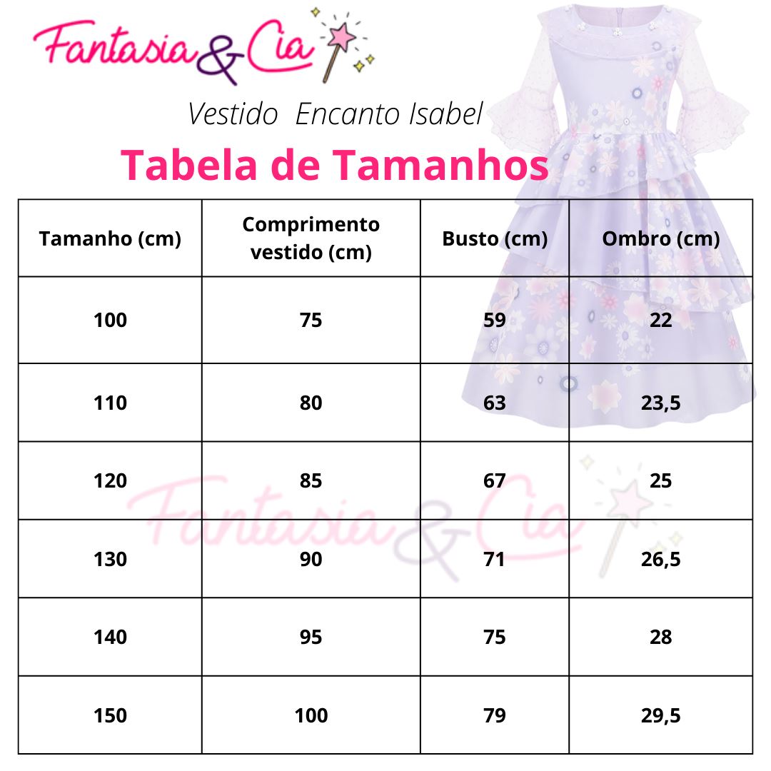 Costume Dress Isabela Madrigal Encanto + Accessories