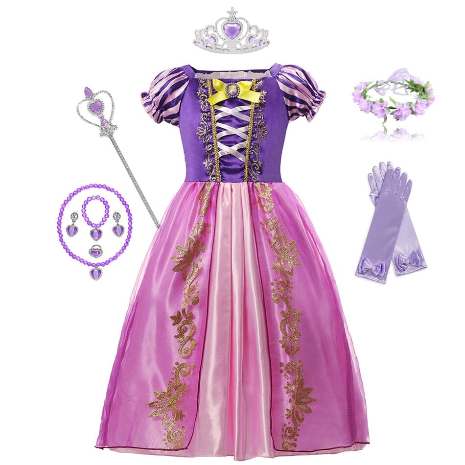 Rapunzel Royal Ball Gown Costume III with Accessories