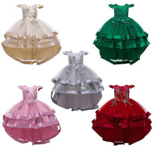 Carregar imagem no visualizador da galeria, Vestido Festa Princesa Mullet Alta Qualidade - Tamanhos de 3 a 12 anos
